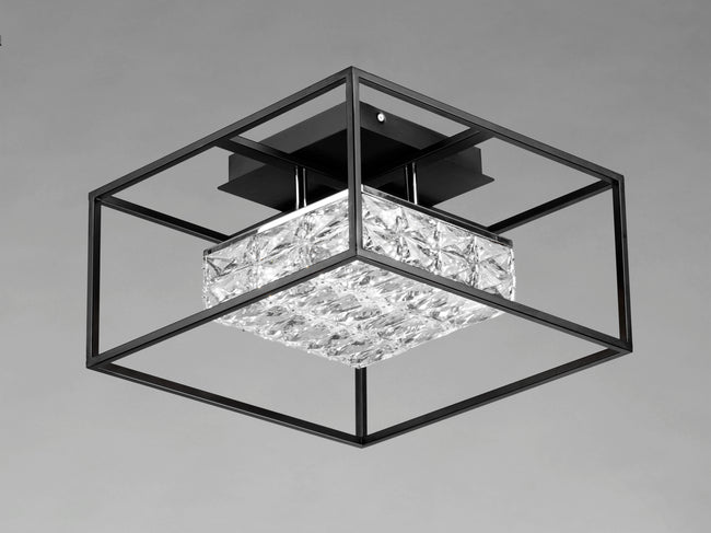 E23300-20BK - Zephyr 16" Flush Mount Ceiling Light - Black