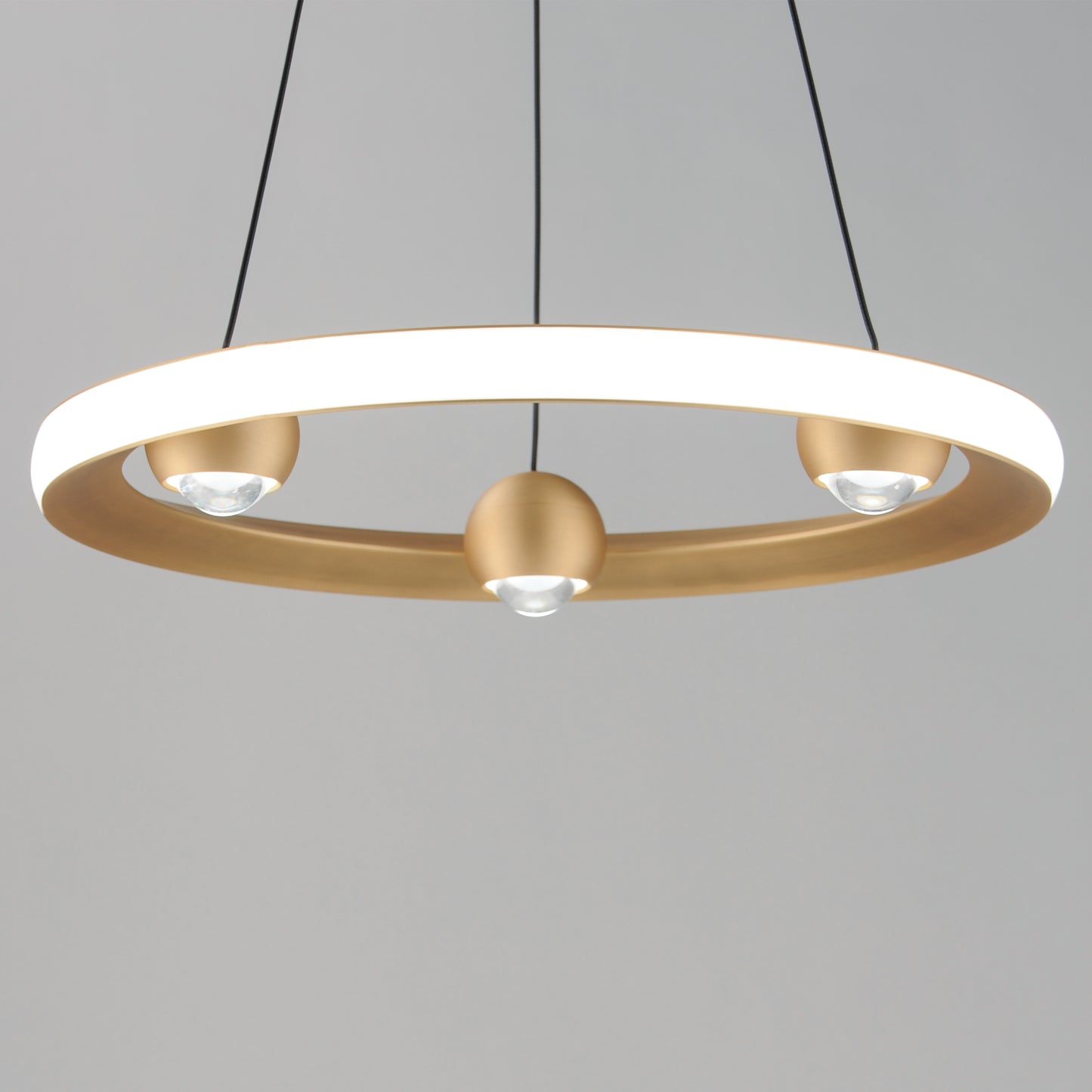 E23511-GLD - Nodes 18" Chandelier - Gold