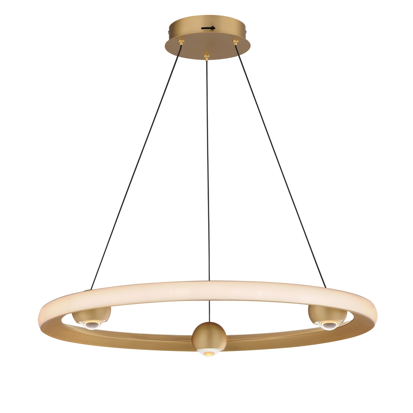 E23512-GLD - Nodes 24" Chandelier - Gold