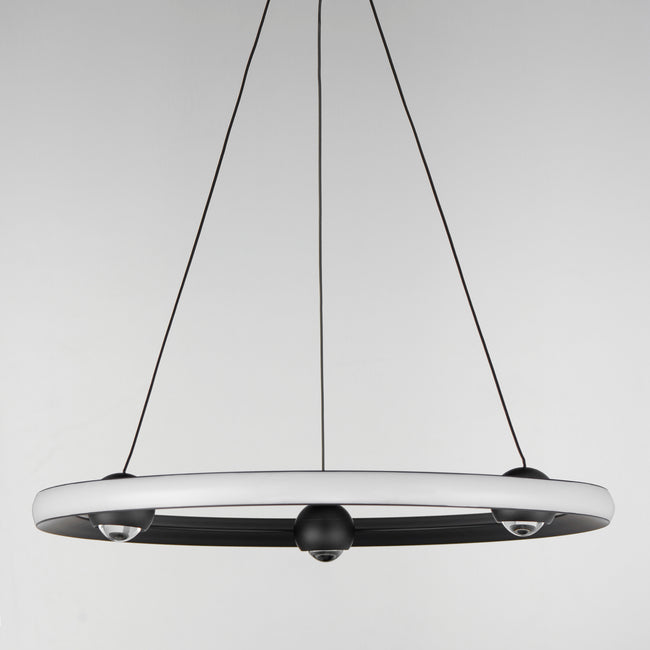 E23512-BK - Nodes 24" Chandelier - Black
