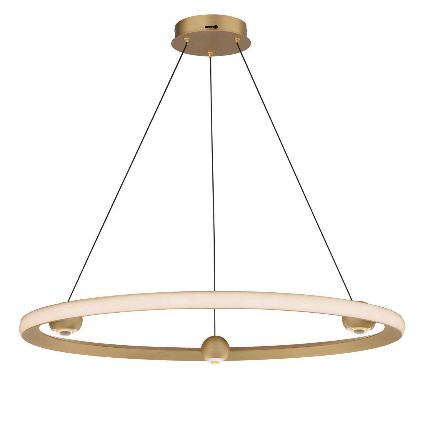 E23513-GLD - Nodes 32" Chandelier - Gold