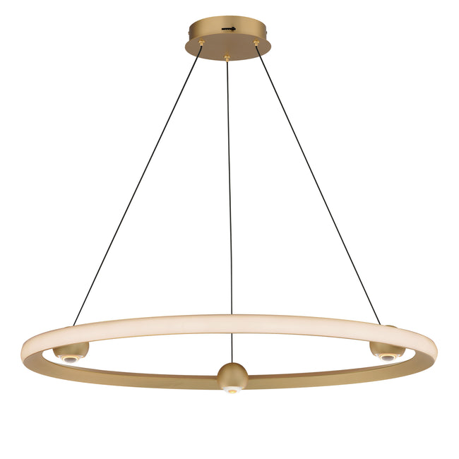 E23513-GLD - Nodes 32" Chandelier - Gold