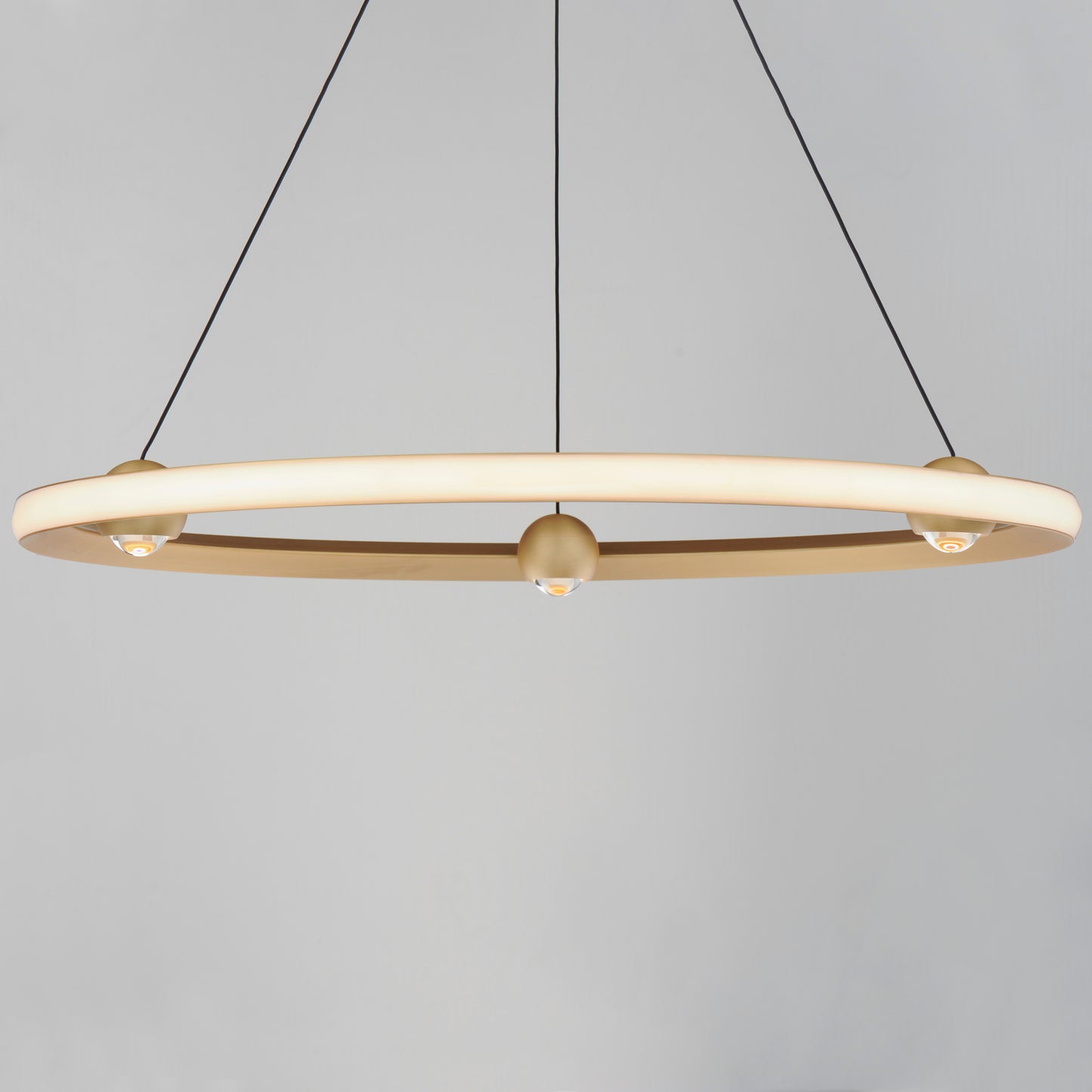 E23513-GLD - Nodes 32" Chandelier - Gold