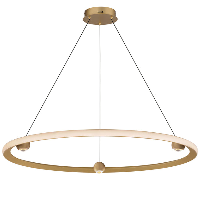 E23514-GLD - Nodes 40" Chandelier - Gold