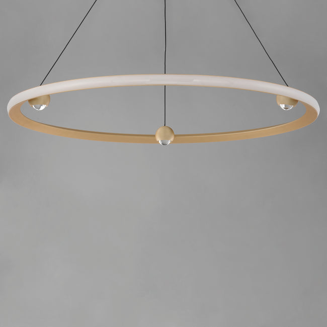 E23514-GLD - Nodes 40" Chandelier - Gold