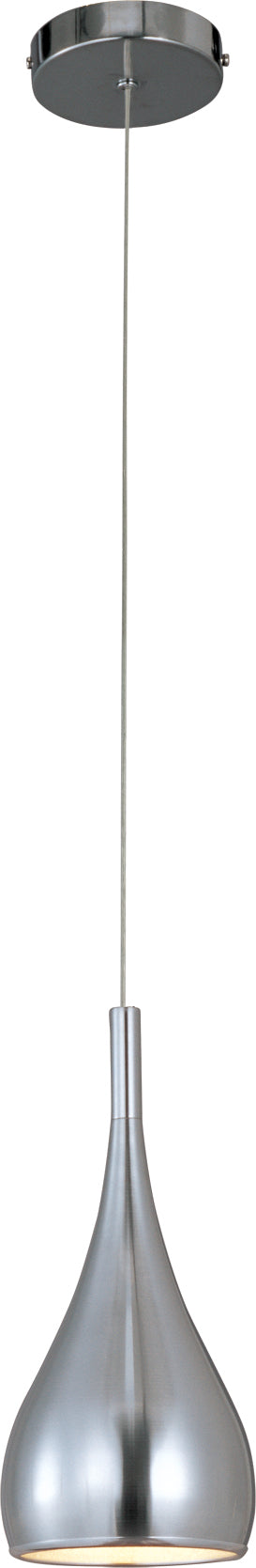 E24055-SN - Teardrop 14" Pendant - Satin Nickel