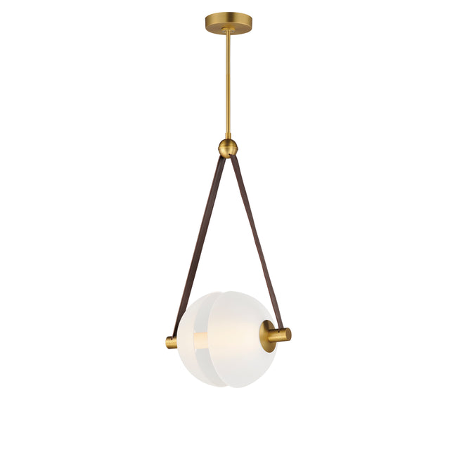 E24088-90NAB - Dispatch 34" Pendant - Natural Aged Brass