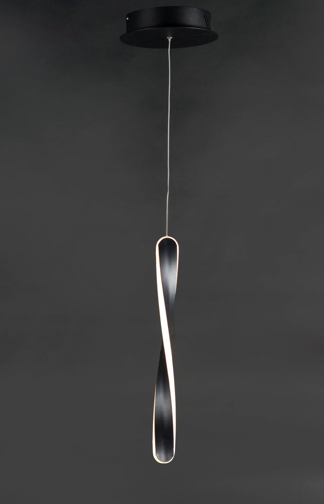 E24151-BK - Pirouette 18" Pendant - Black