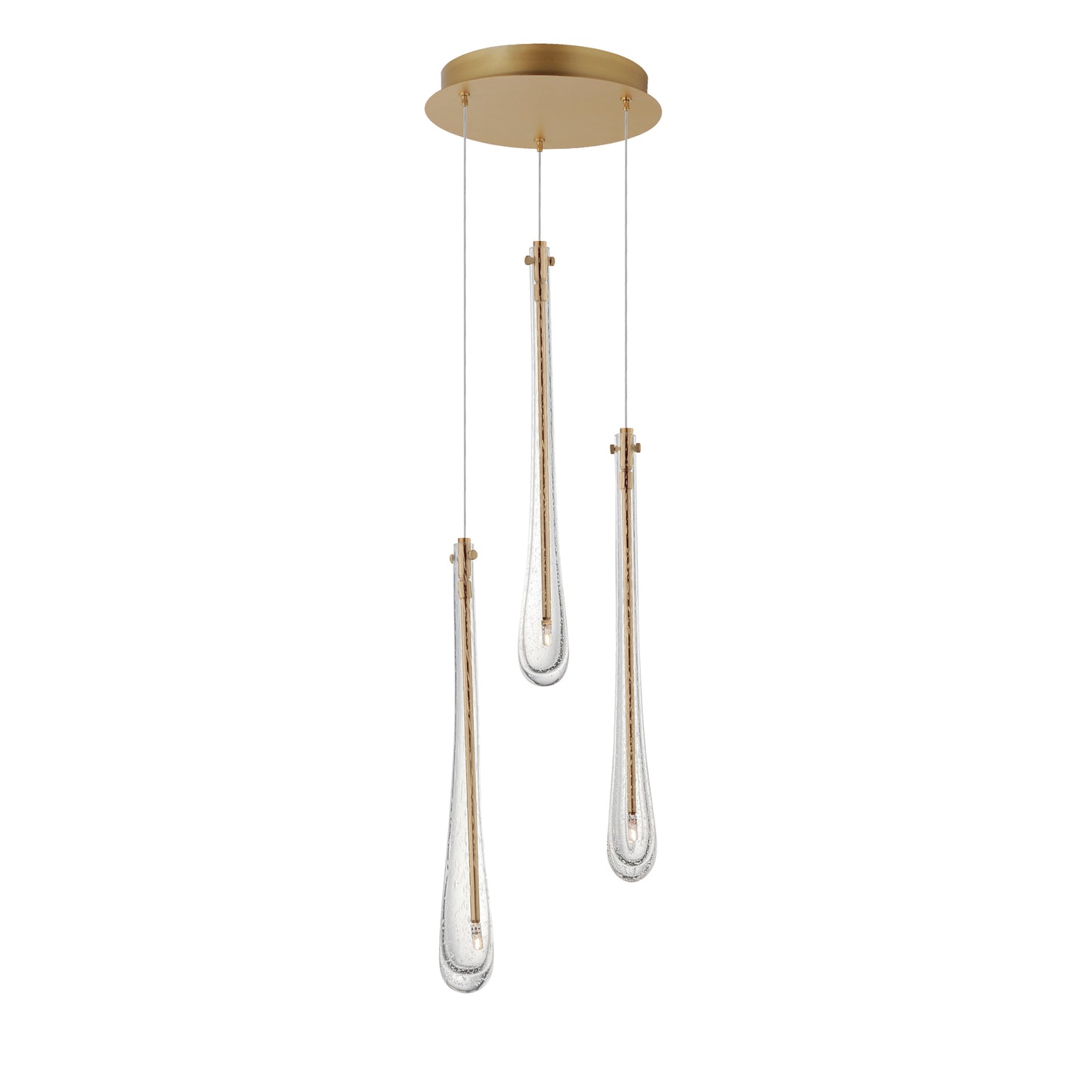 E24213-118GLD - 3 Light Stillo 10" Chandelier - Gold