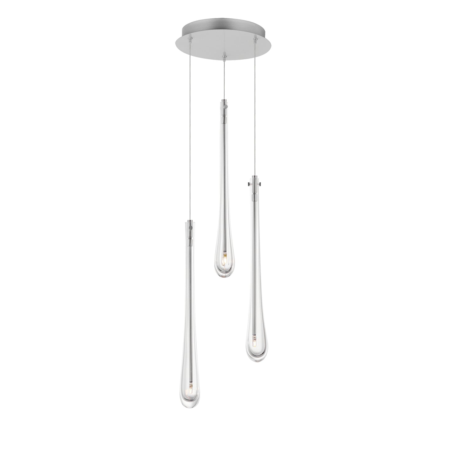 E24213-122SN - 3 Light Stillo 10" Chandelier - Satin Nickel