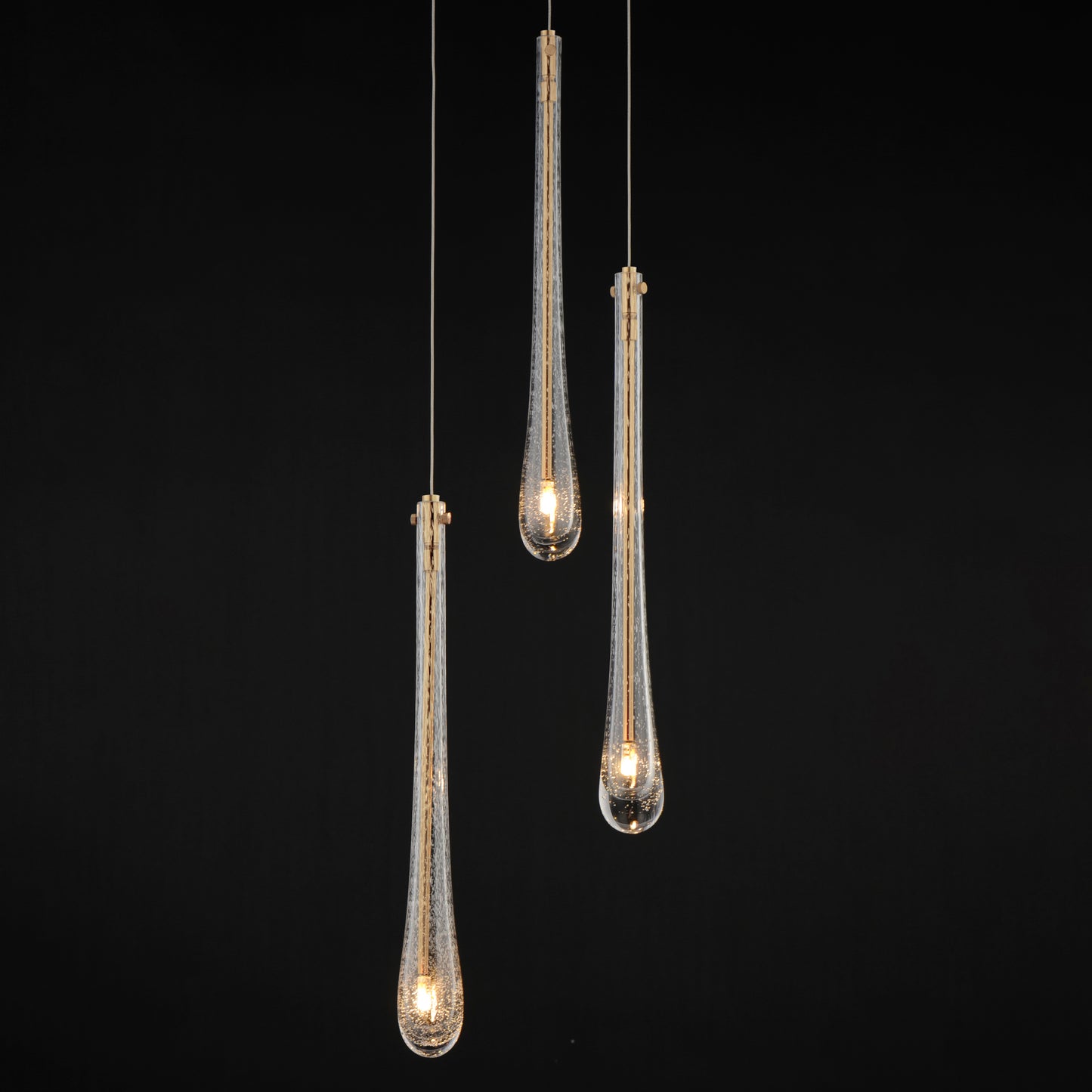 E24213-118GLD - 3 Light Stillo 10" Chandelier - Gold