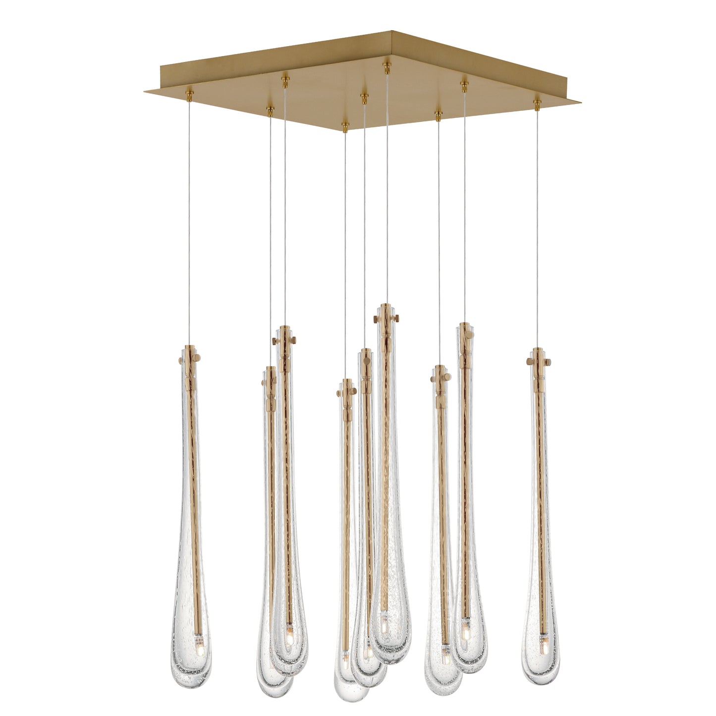 E24217-118GLD - 9 Light Stillo 17" Chandelier - Gold
