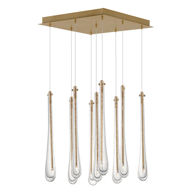 E24217-118GLD - 9 Light Stillo 17" Chandelier - Gold