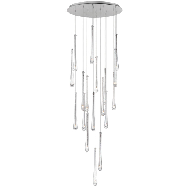 E24219-122SN - 18 Light Stillo 26" Chandelier - Satin Nickel