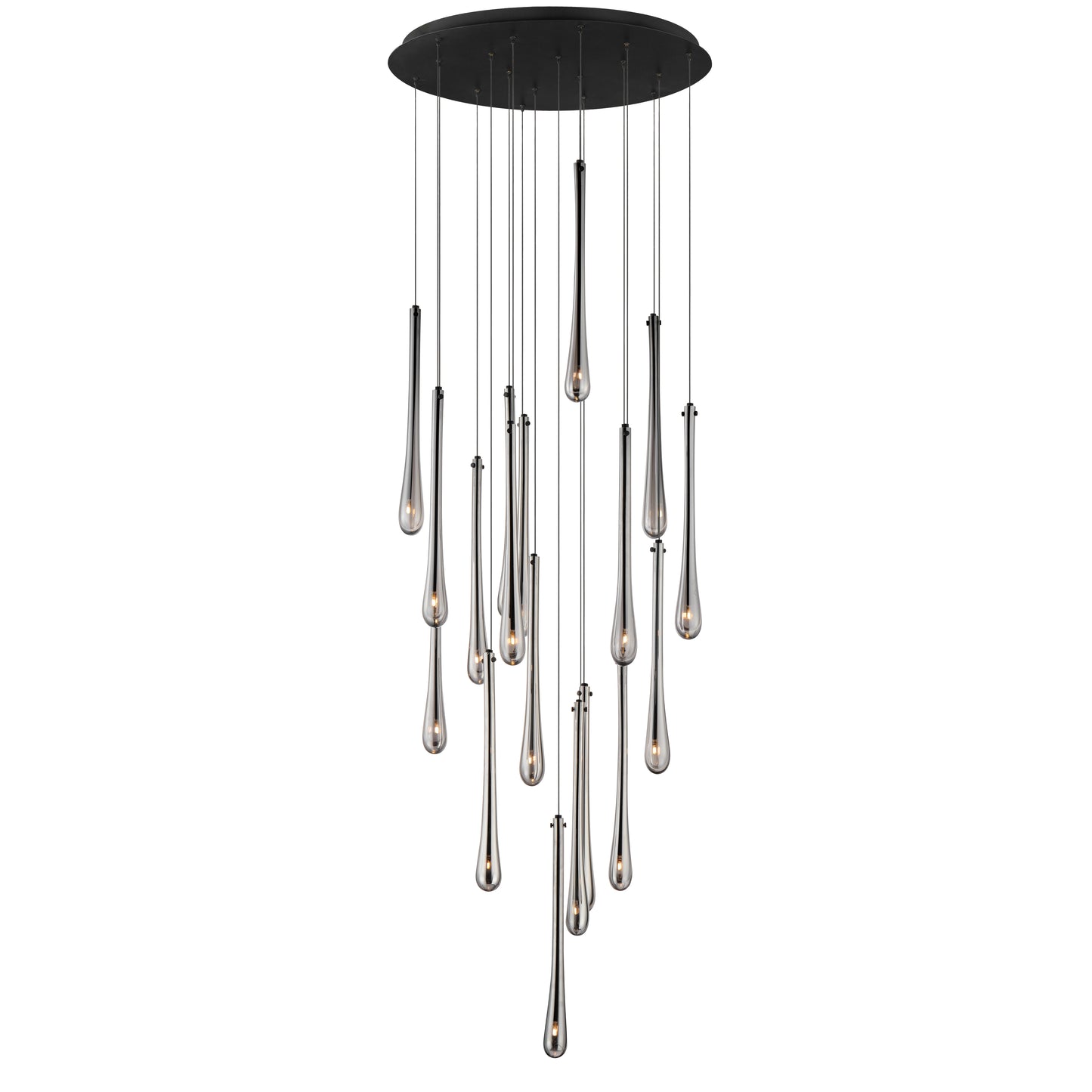 E24219-138BK - 18 Light Stillo 26" Chandelier - Black