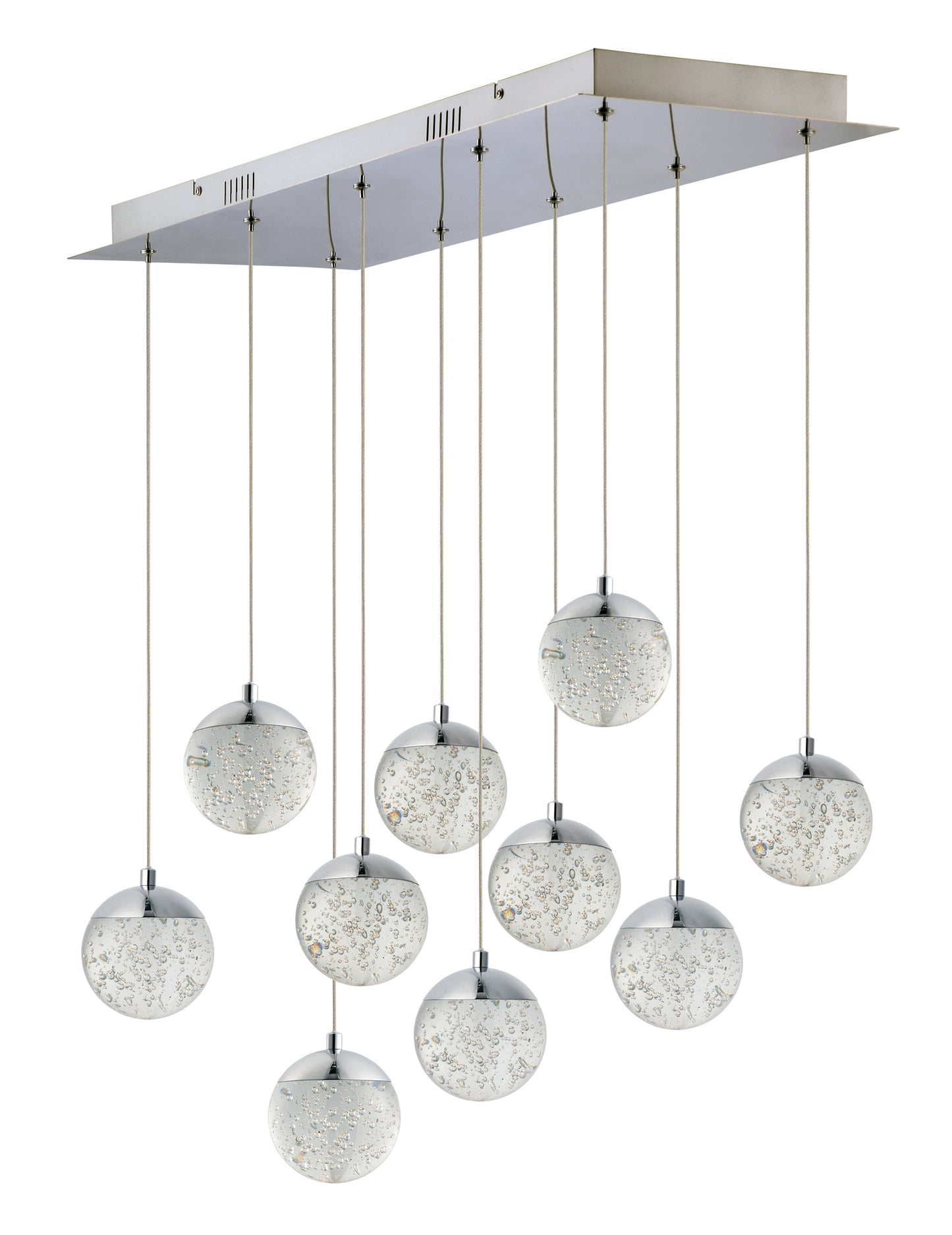 E24266-91PC - 10 Light Orb II 11" Chandelier - Polished Chrome
