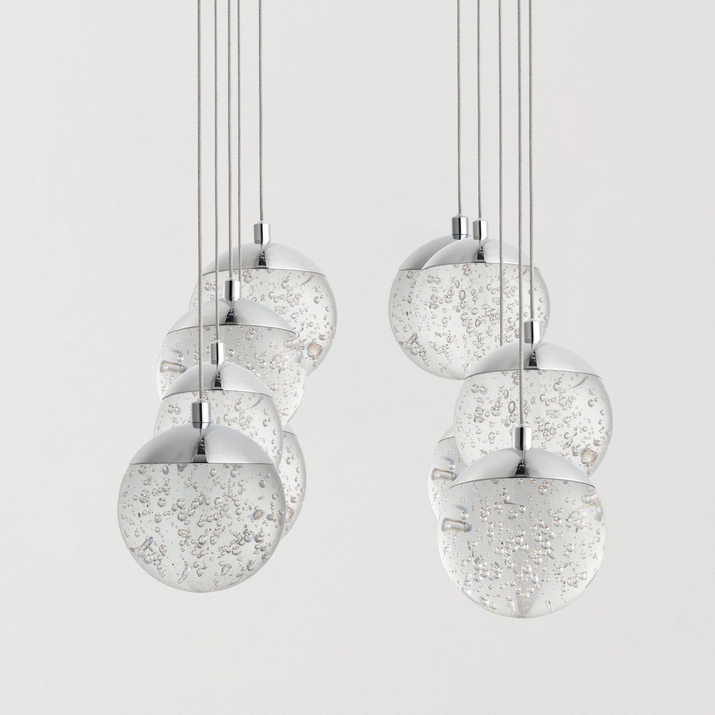 E24266-91PC - 10 Light Orb II 11" Chandelier - Polished Chrome