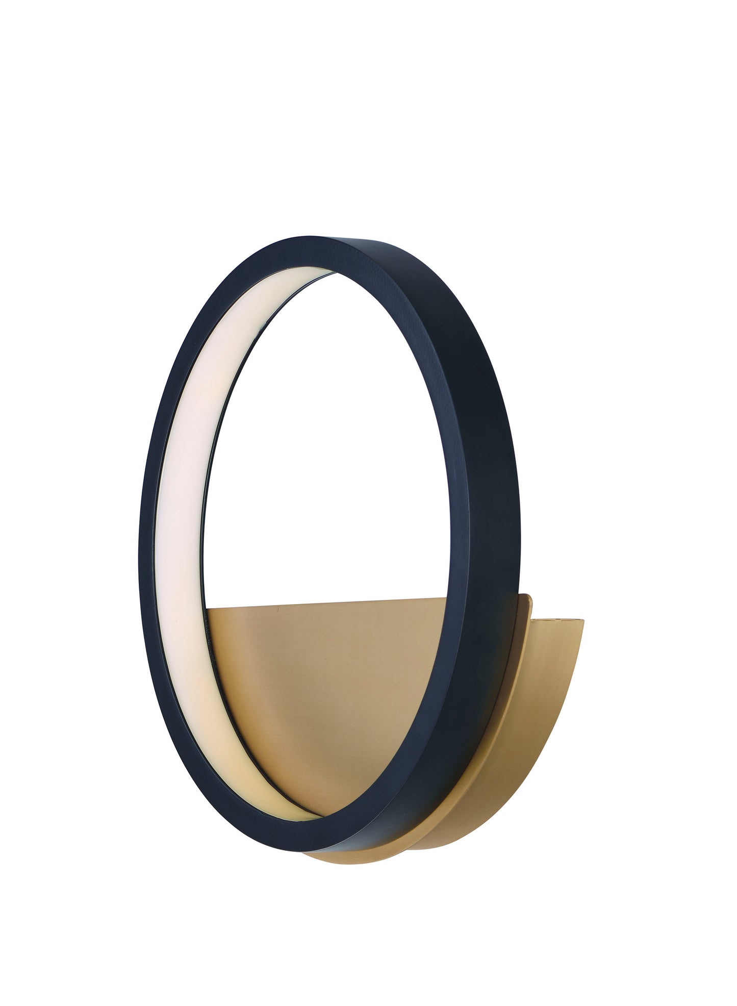 E24320-BKGLD - Hoopla 12" Wall Sconce - Black / Gold