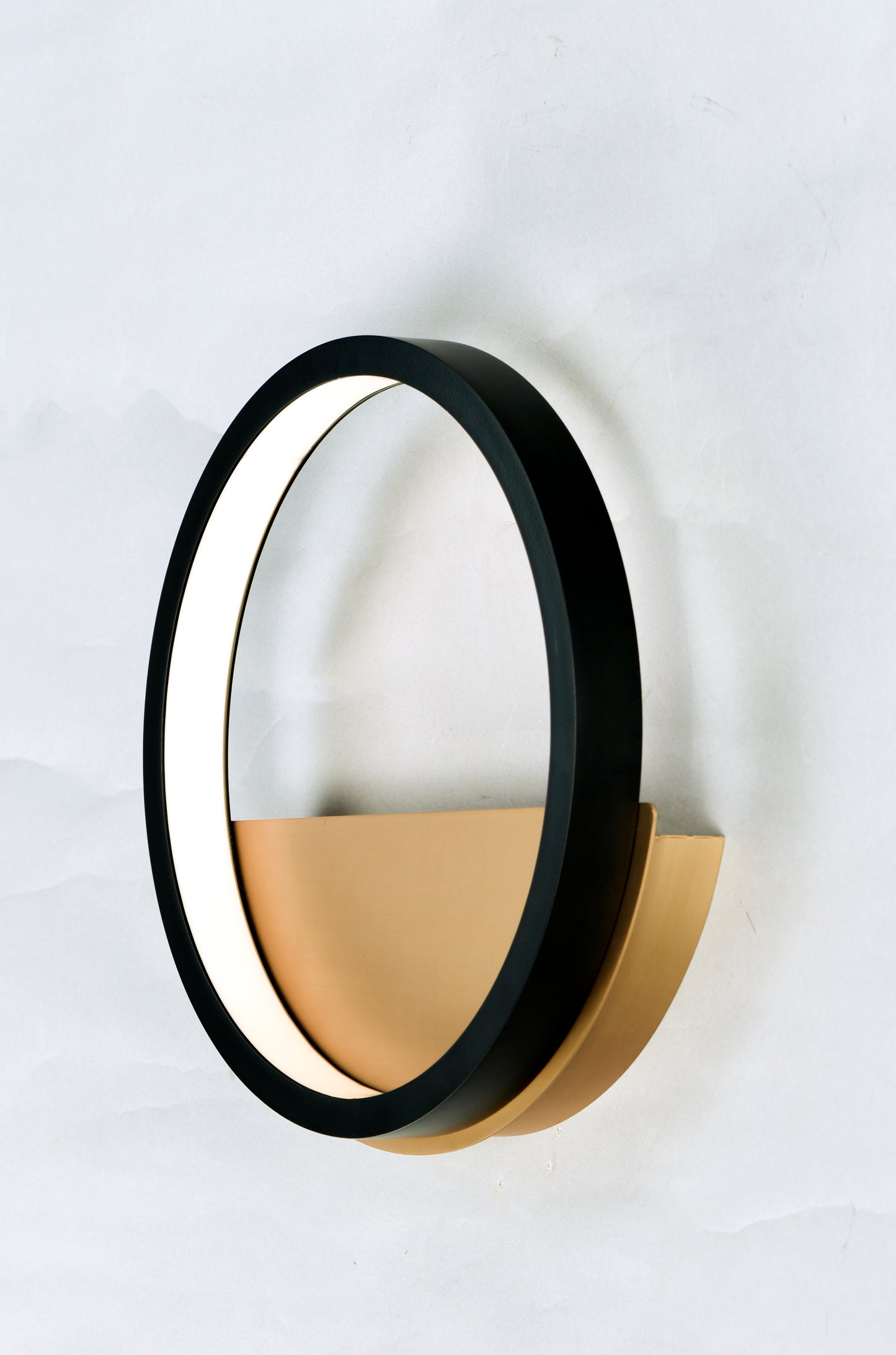 E24320-BKGLD - Hoopla 12" Wall Sconce - Black / Gold