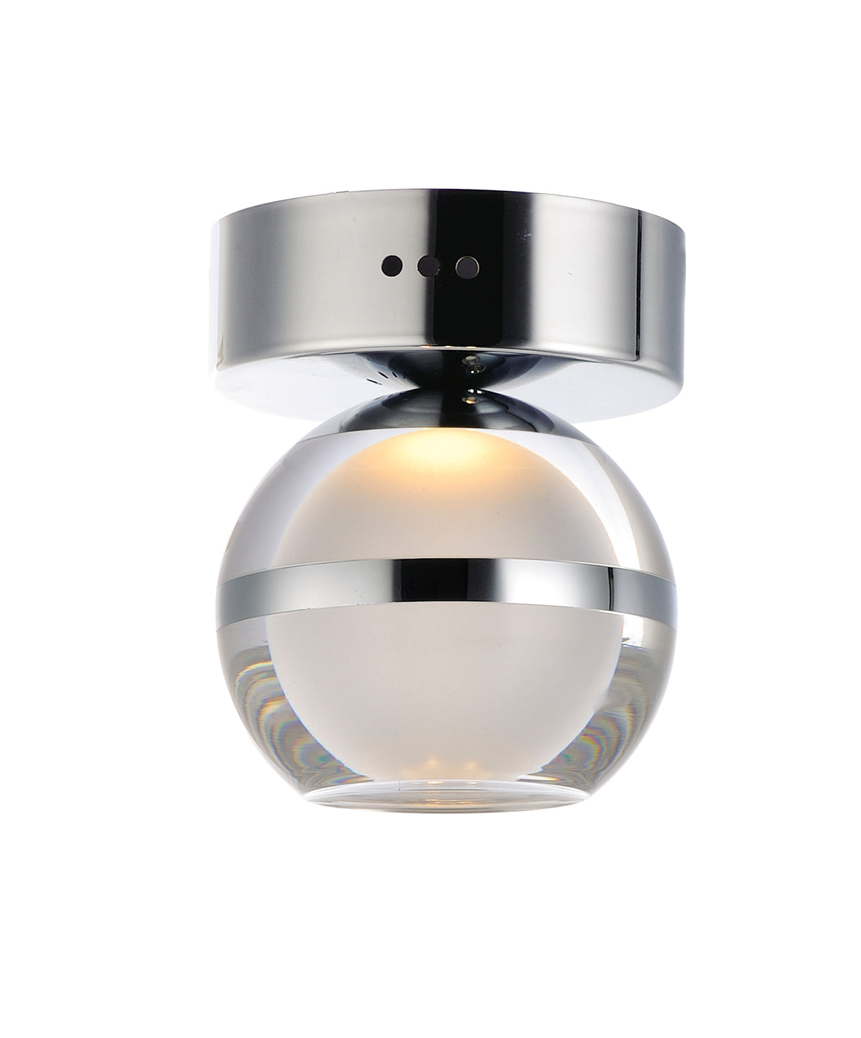 E24590-93PC - Swank 4.75" Flush Mount Ceiling Light - Polished Chrome
