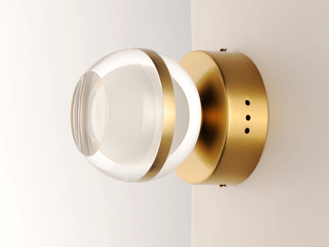 E24590-93NAB - Swank 6" Wall Sconce - Natural Aged Brass