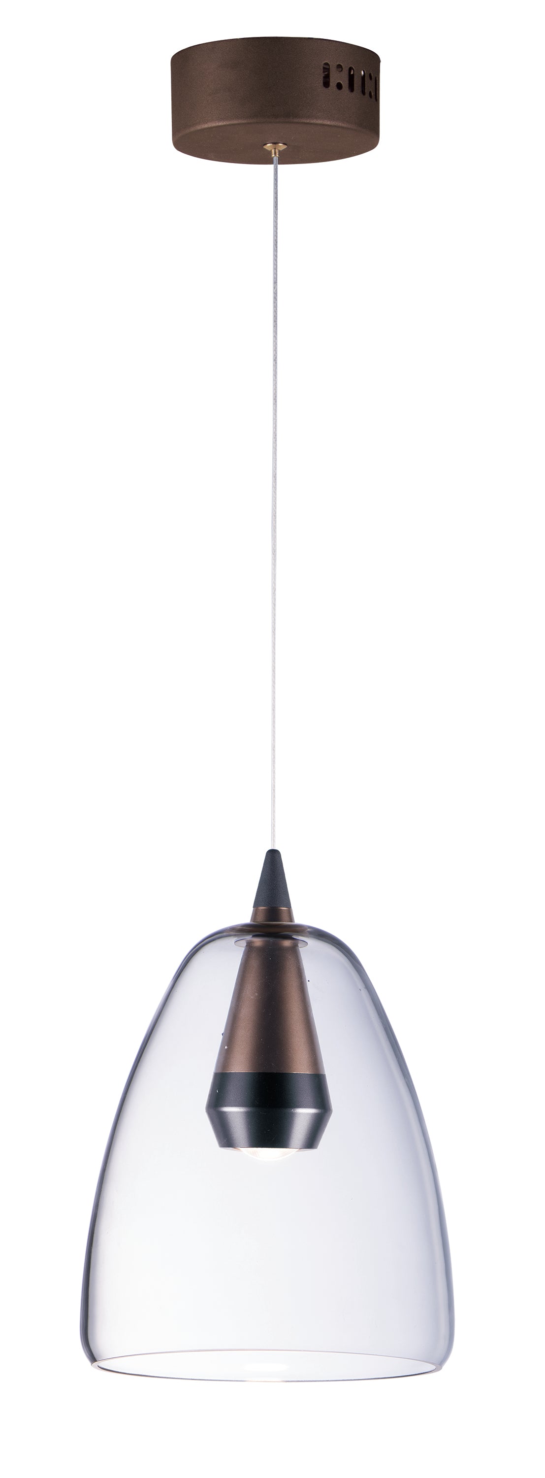 E24608-18BKCOF - Sven 11" Pendant - Black / Coffee