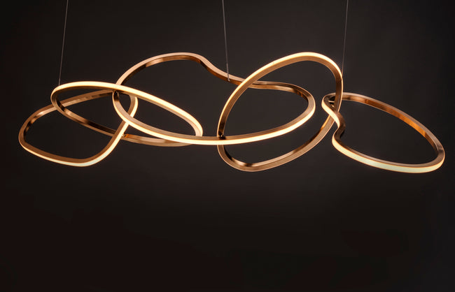 E24616-BCN - Unity 55" Chandelier - Brushed Champagne