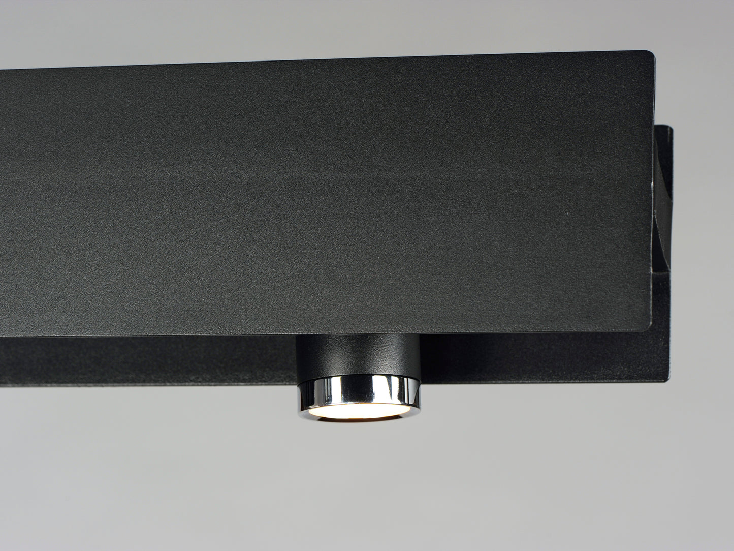 E24634-BKPC - 5 Light Beam LED 3" Chandelier - Black / Polished Chrome