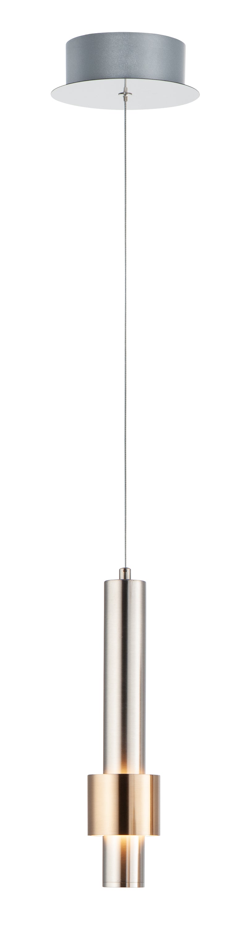 E24751-SNSBR - Reveal 12" Pendant - Satin Nickel / Satin Brass
