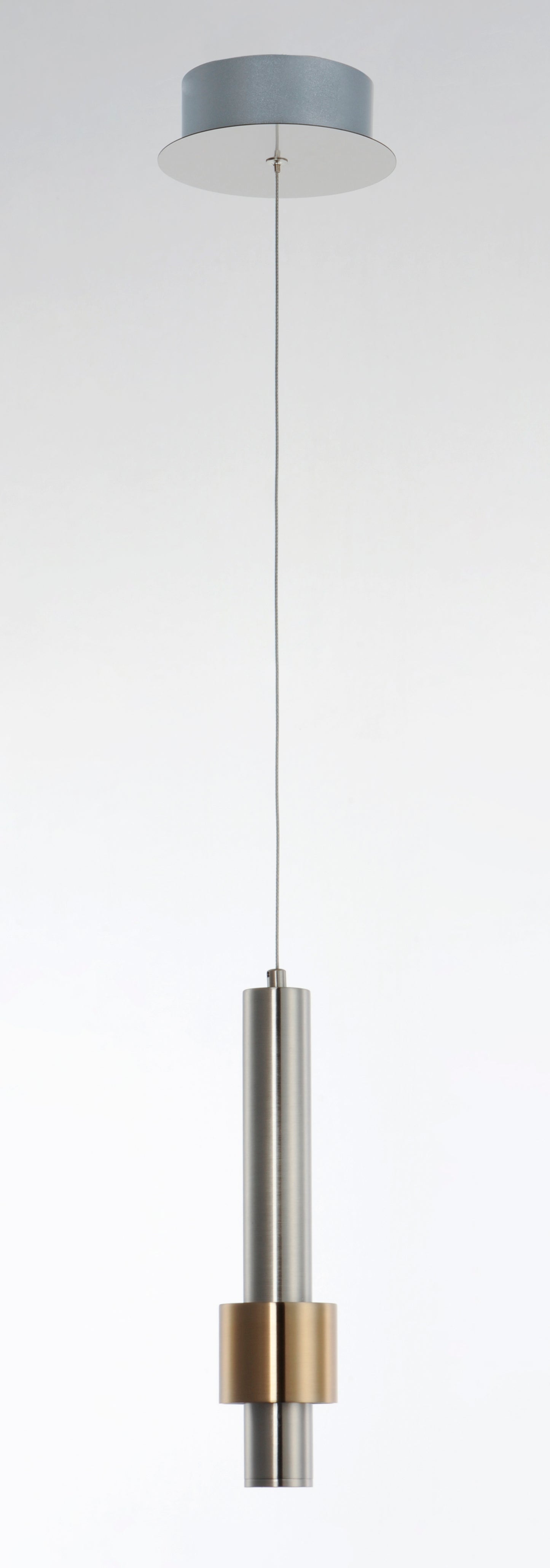 E24751-SNSBR - Reveal 12" Pendant - Satin Nickel / Satin Brass