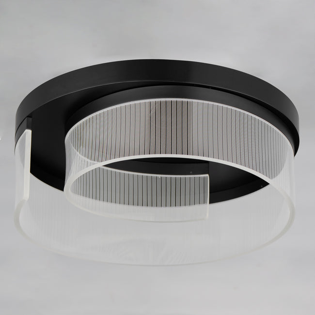 E24779-133BK - Sonata 20" Flush Mount Ceiling Light - Black