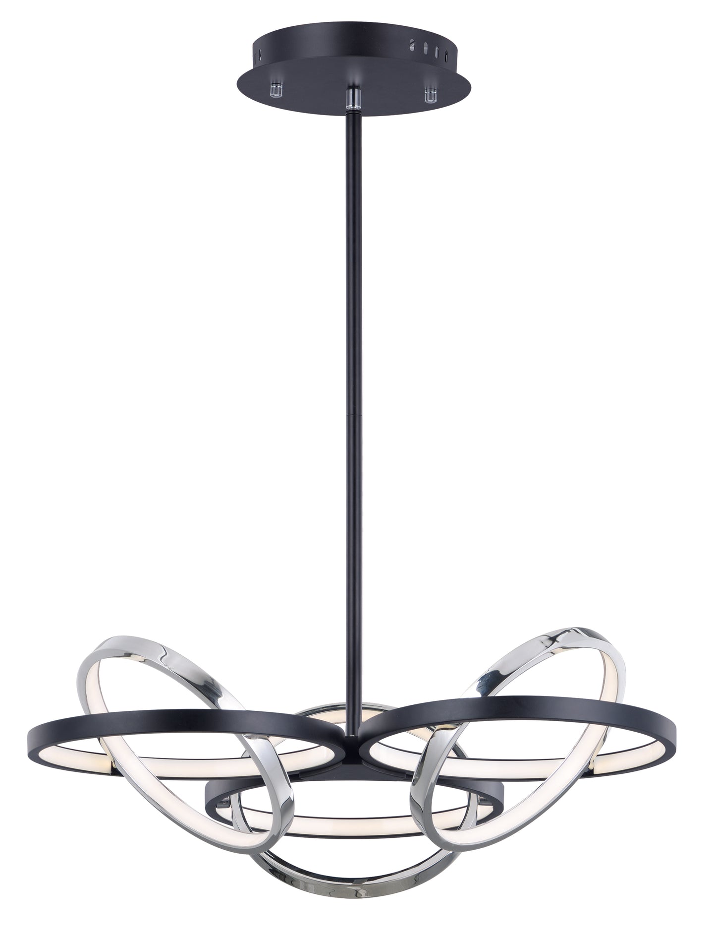 E24787-BKPC - Gyro II 26" Pendant - Black / Polished Chrome
