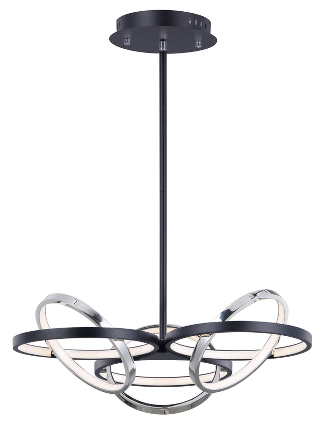 E24787-BKPC - Gyro II 26" Pendant - Black / Polished Chrome