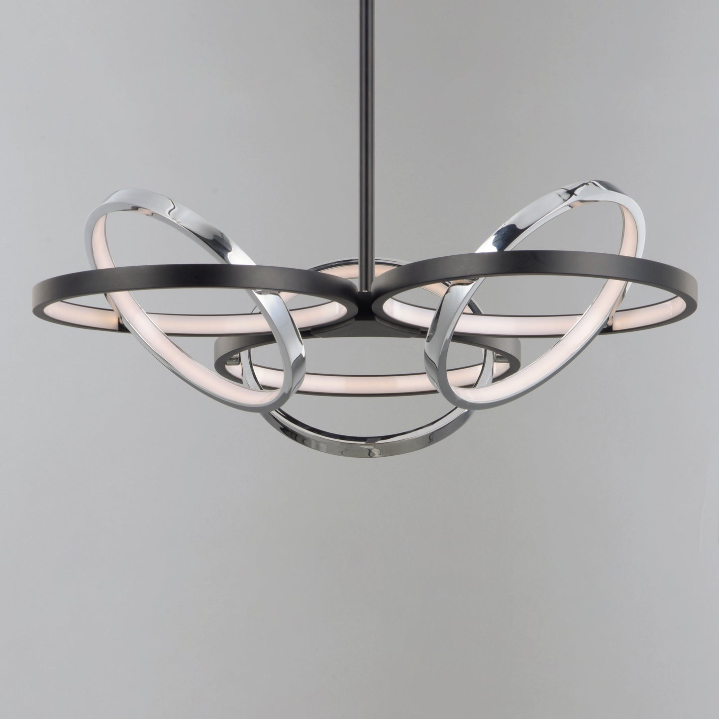 E24787-BKPC - Gyro II 26" Pendant - Black / Polished Chrome