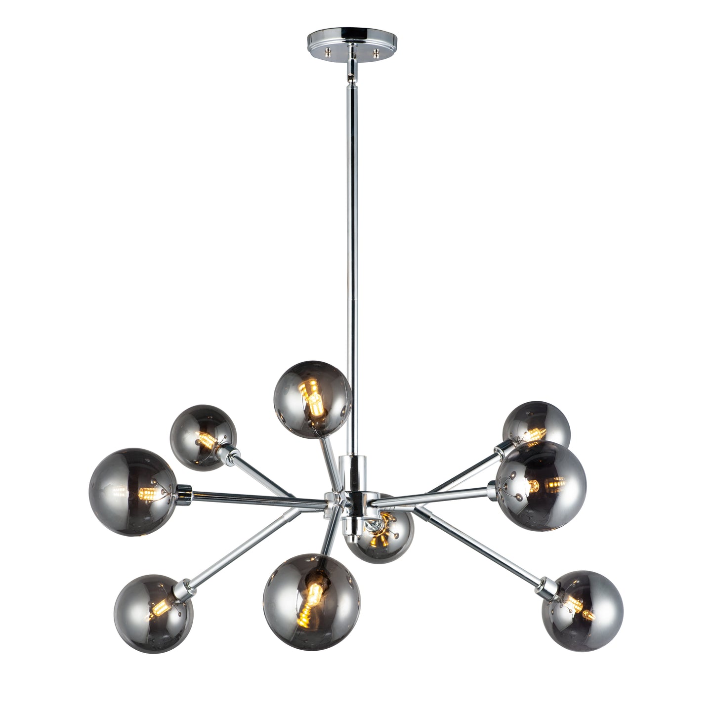 E24823-138PC - 9 Light Asteroid 31" Chandelier - Polished Chrome