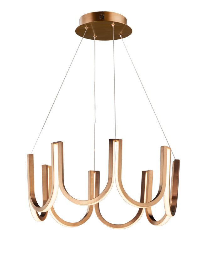 E24853-BCN - You 26" Chandelier - Brushed Champagne