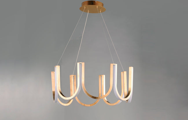 E24853-BCN - You 26" Chandelier - Brushed Champagne