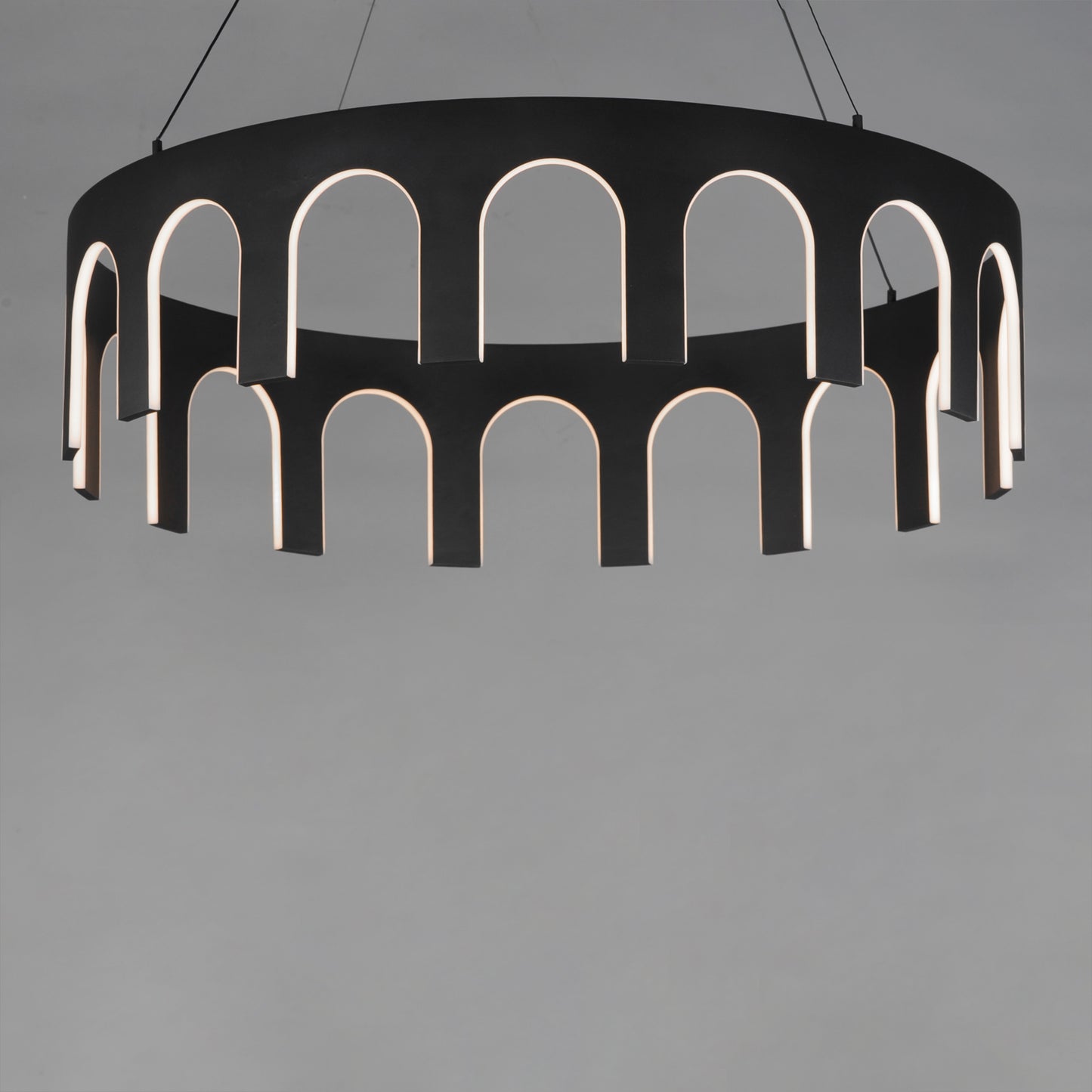 E24864-BK - Coronation 39" Pendant - Black