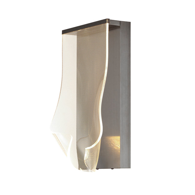 E24871-133BGM - Rinkle 17" Wall Sconce - Brushed Gunmetal