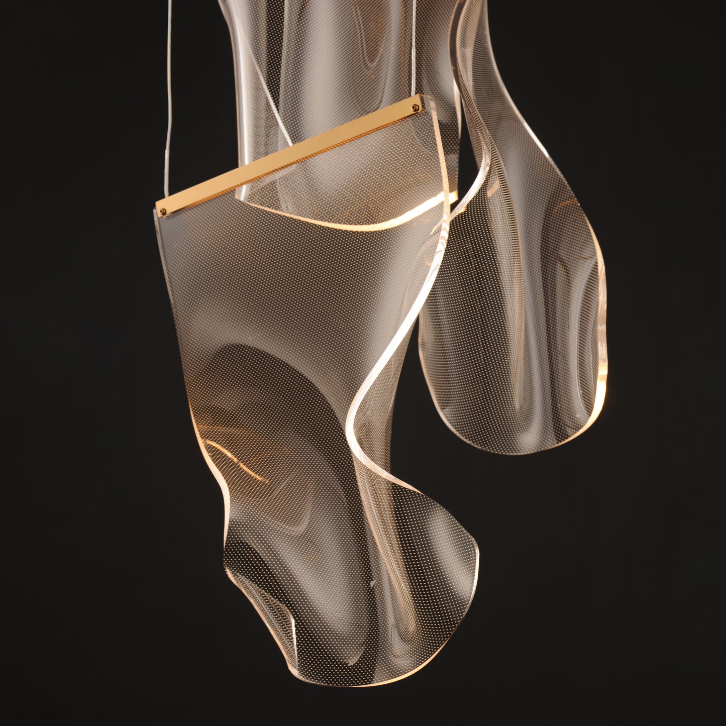 E24874-133FG - 3 Light Rinkle 16" Chandelier - French Gold