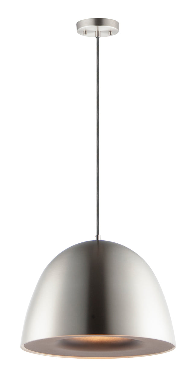 E24914-SNBK - Fungo 16" Pendant - Satin Nickel / Black