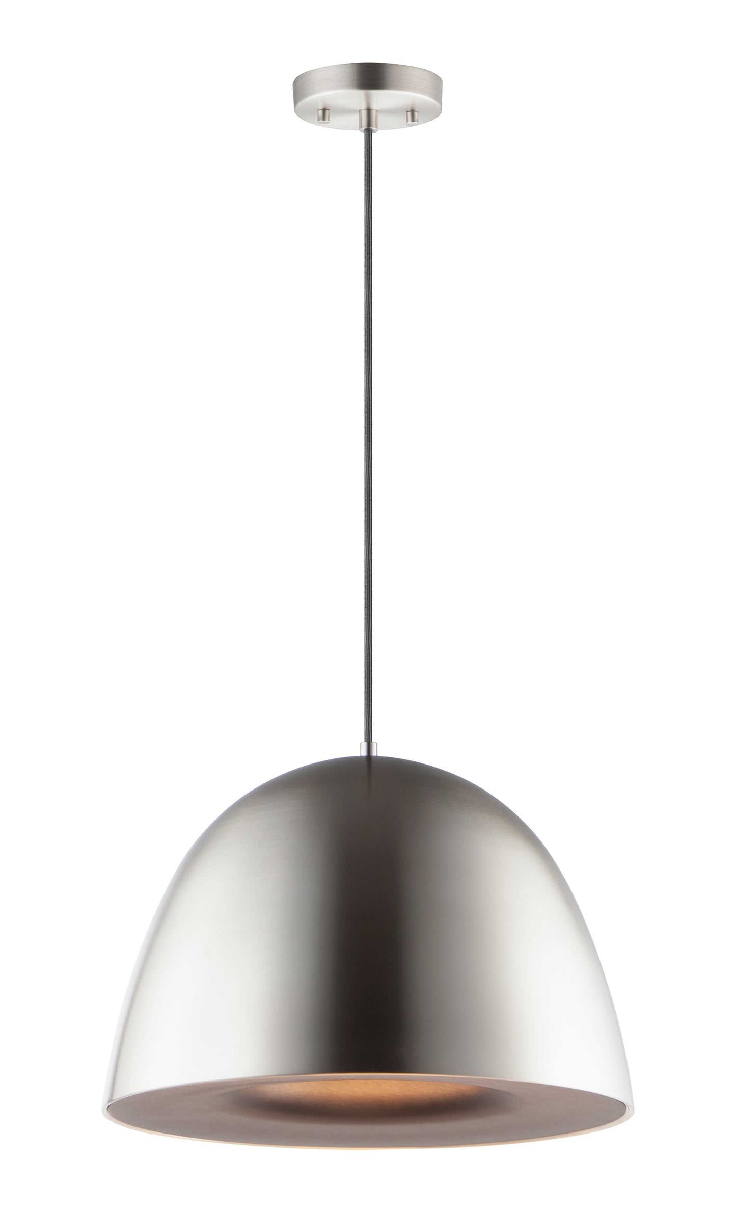 E24916-SNBK - Fungo 24" Pendant - Satin Nickel / Black