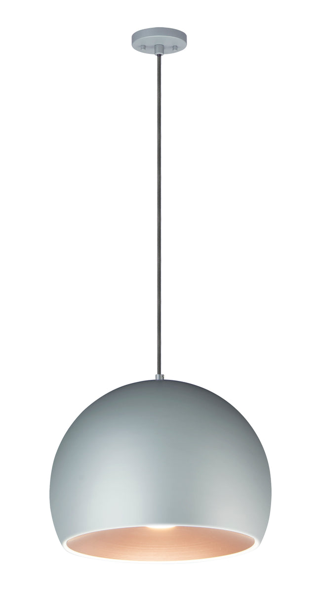 E24924-DGCOF - Palla 16" Pendant - Dark Grey / Coffee