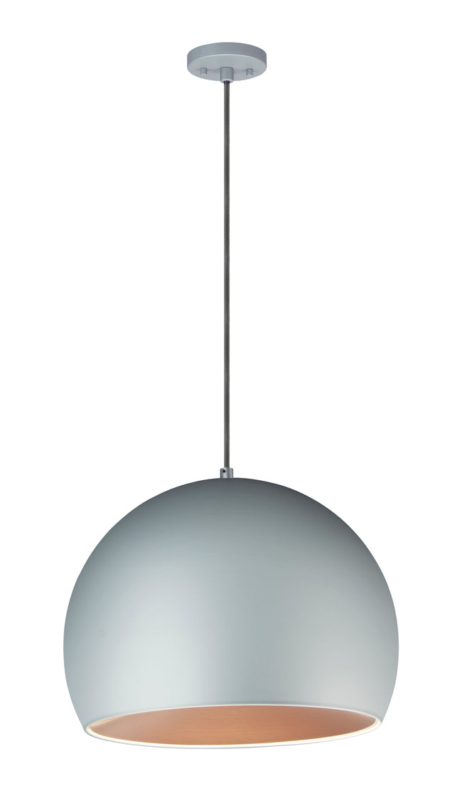 E24926-DGCOF - Palla 20" Pendant - Dark Grey / Coffee