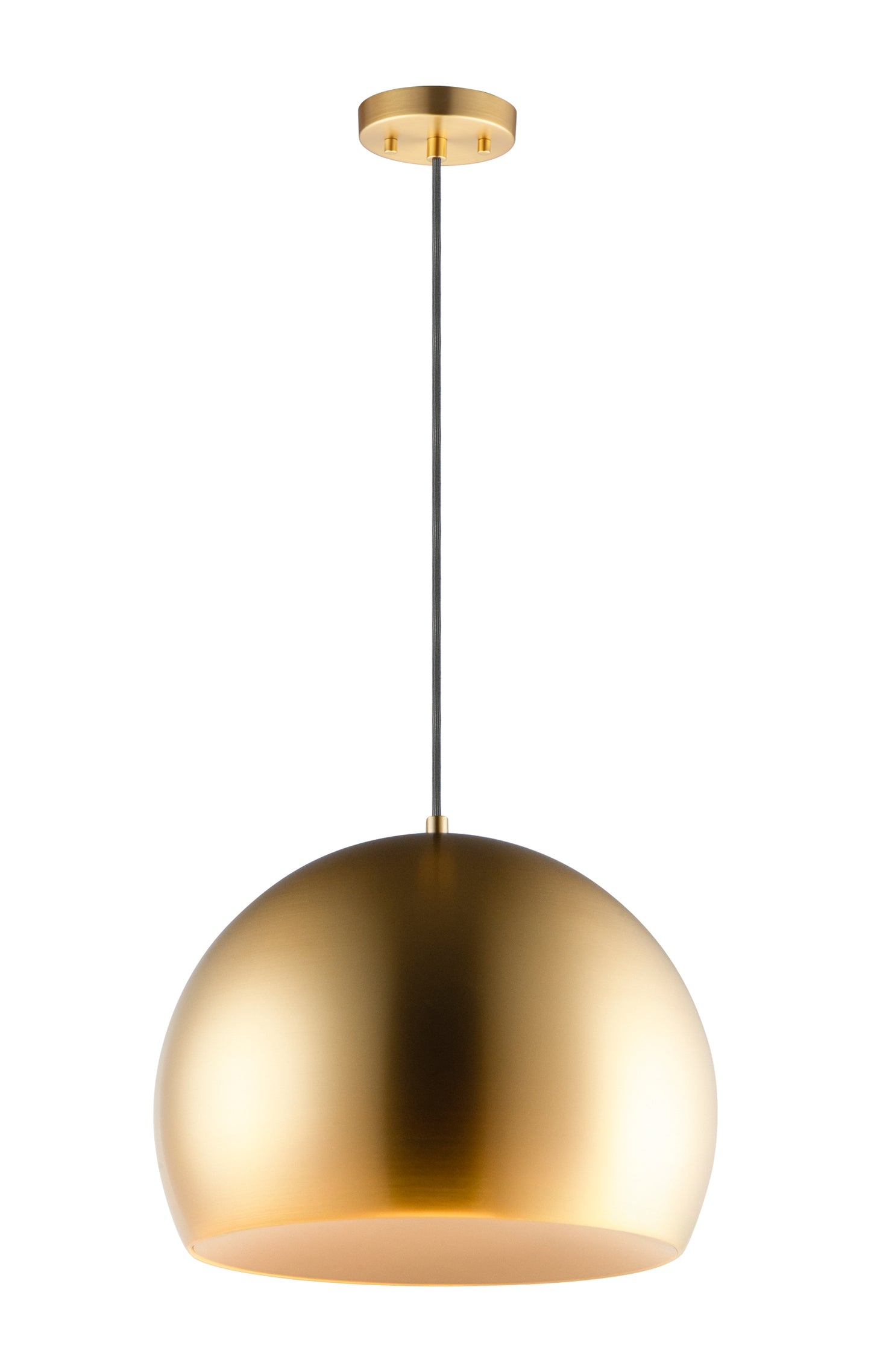 E24926-SBRCOF - Palla 20" Pendant - Satin Brass / Coffee