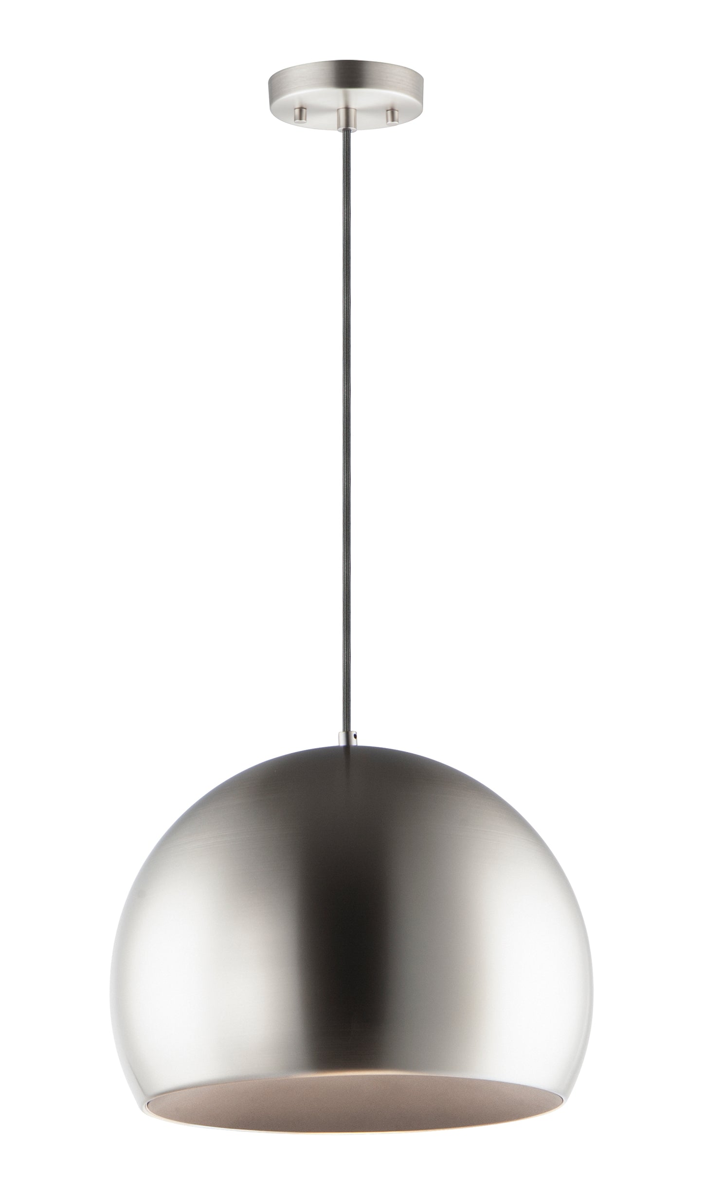 E24926-SNBK - Palla 20" Pendant - Satin Nickel / Black