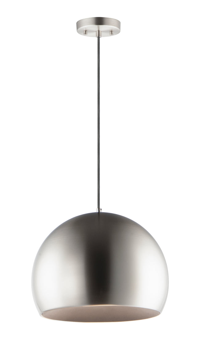 E24926-SNBK - Palla 20" Pendant - Satin Nickel / Black