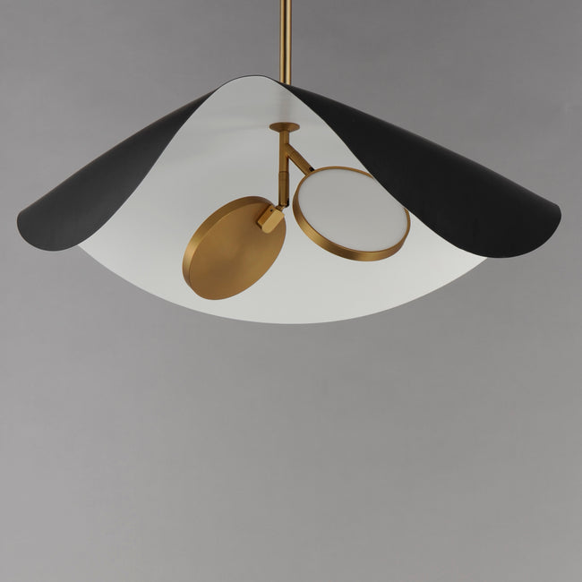 E24966-WTBKGLD - Carmen 24" Pendant - Black / Gold