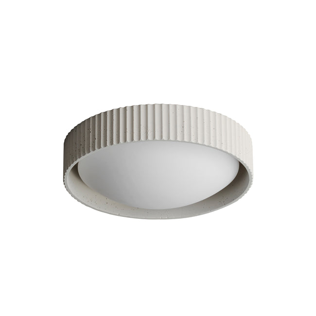 E25051-CHK - Souffle 14" Flush Mount Ceiling Light - Chaulk White