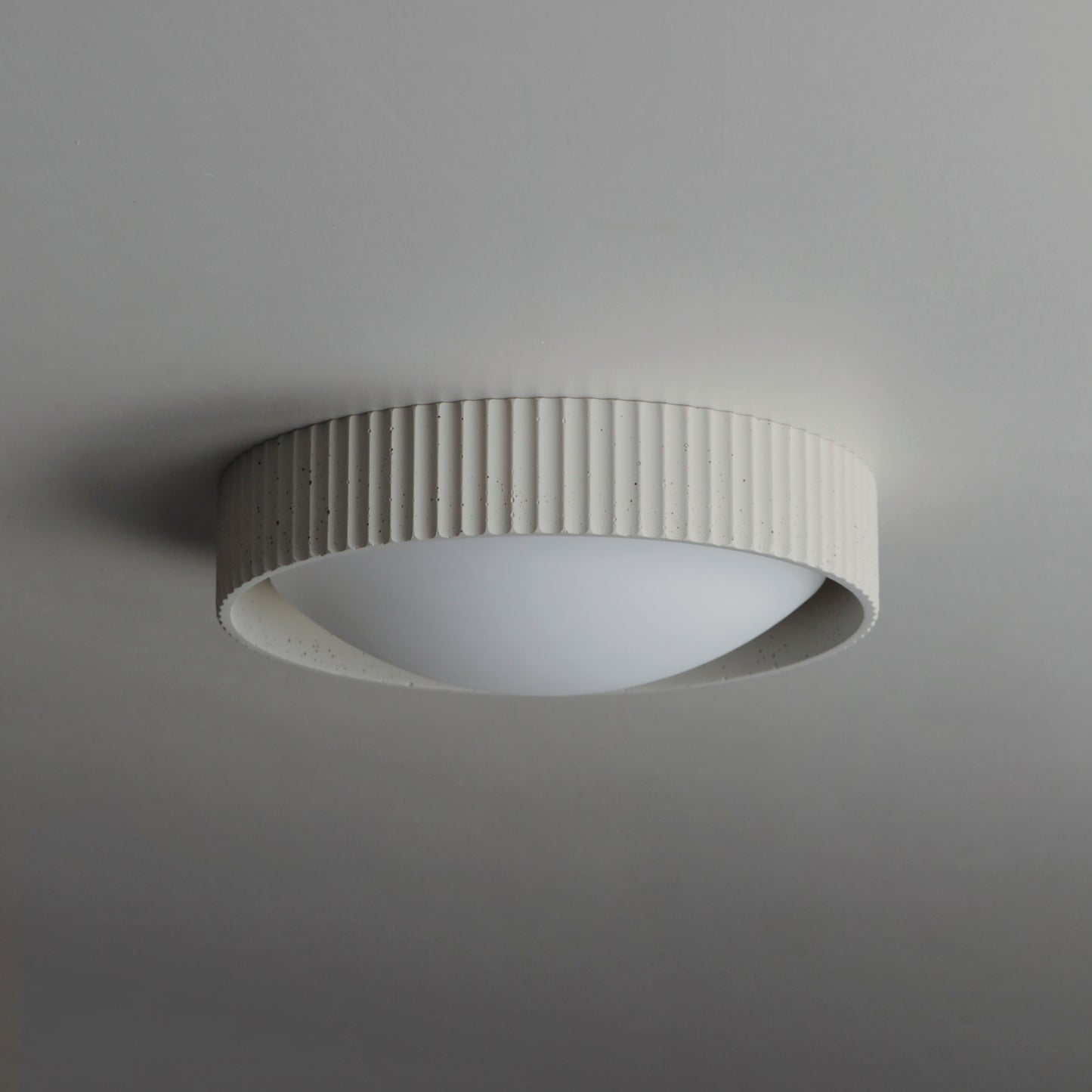 E25051-CHK - Souffle 14" Flush Mount Ceiling Light - Chaulk White